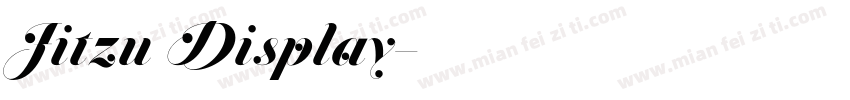 Jitzu Display字体转换